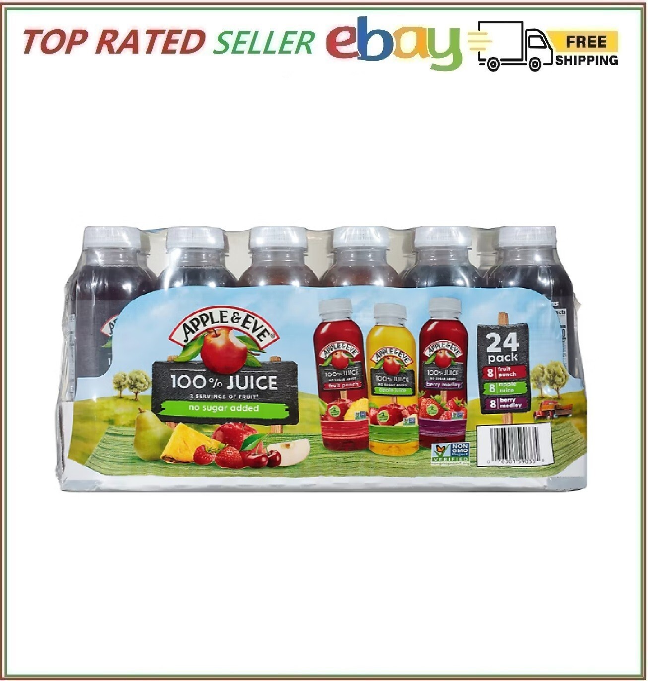 Apple & Eve 100% Fruit Juice Variety Pack, 24 pk./10 oz. NO SHIP TO CA