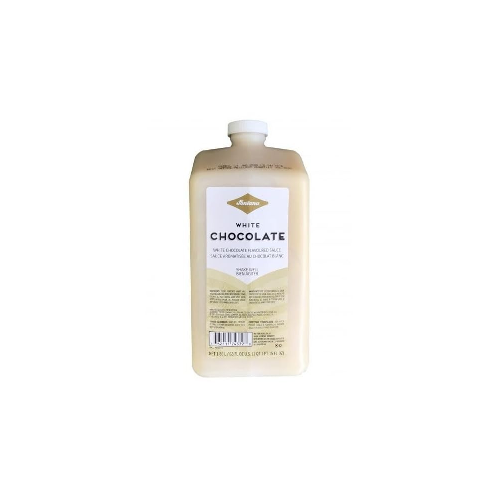 FONTANA White Chocolate Mocha Sauce – Baking, Frappuccino, Coffee (63 oz Bottle)