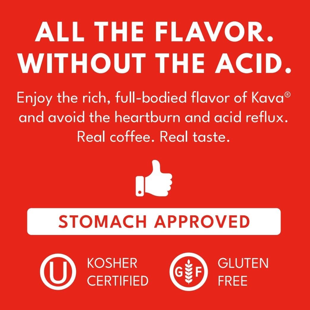 Original Acid Reduced Ground Arabica Coffee, 12 Ounce Bag, Gluten Free, Kosher