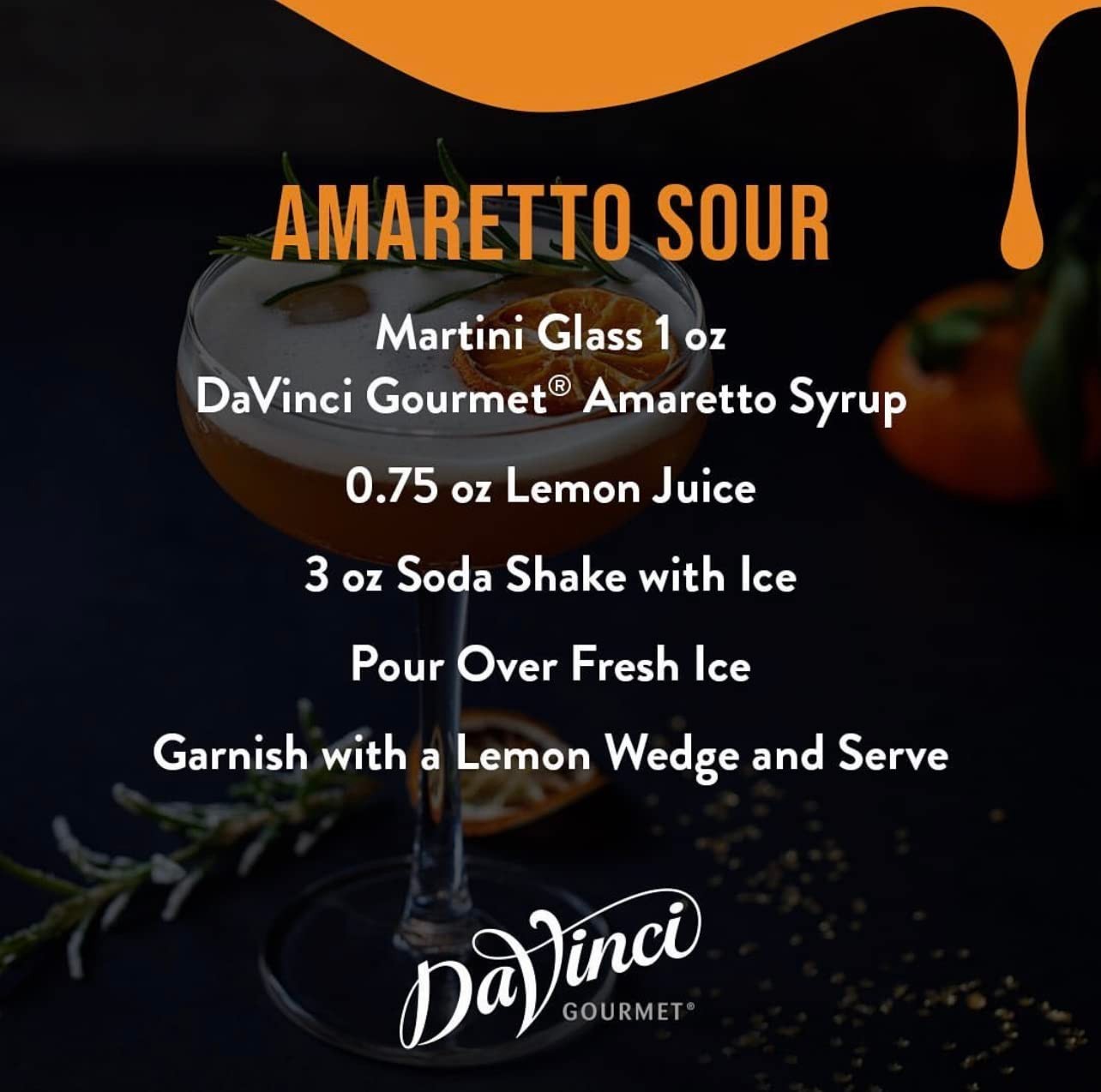 Classic Amaretto Syrup, 25.4 Fluid Ounce (Pack of 1)