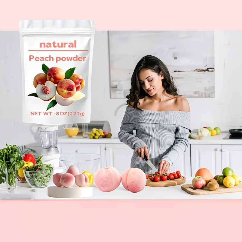 Peach Powder Suitable Baking Drinks Excellent Taste Without Sugar And Additives