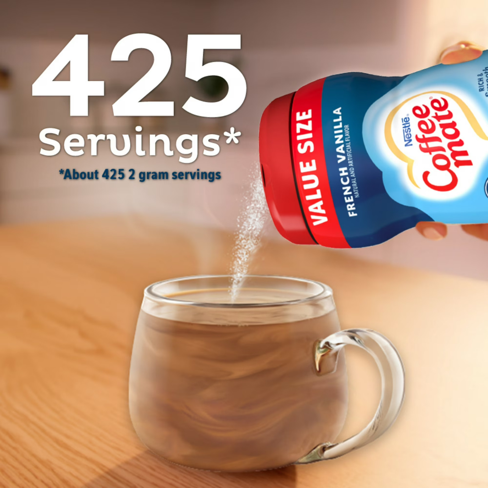 Nestle Coffee mate French Vanilla Powder Coffee Creamer, 30 oz.