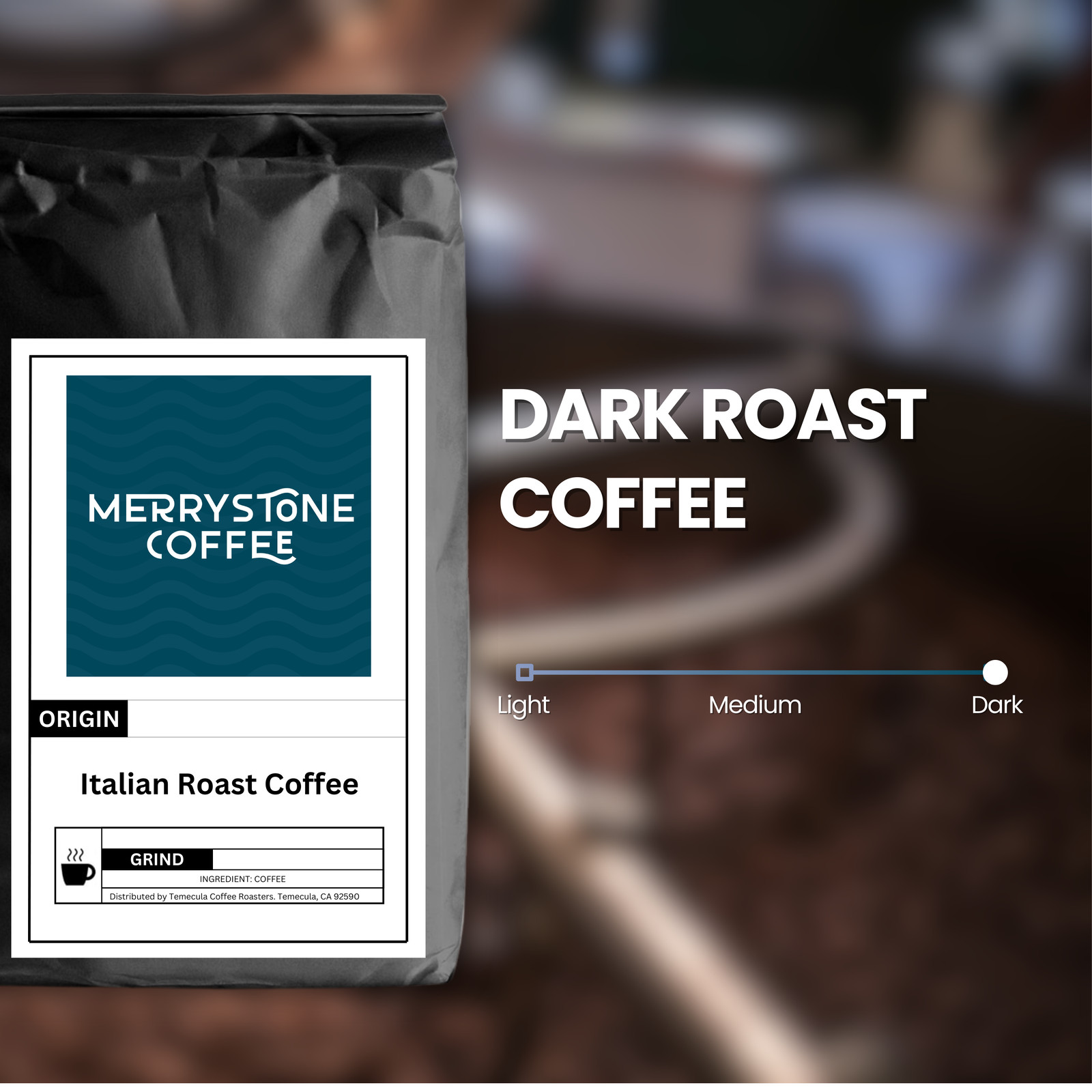 Merrystone Italian Roast Blended Coffee