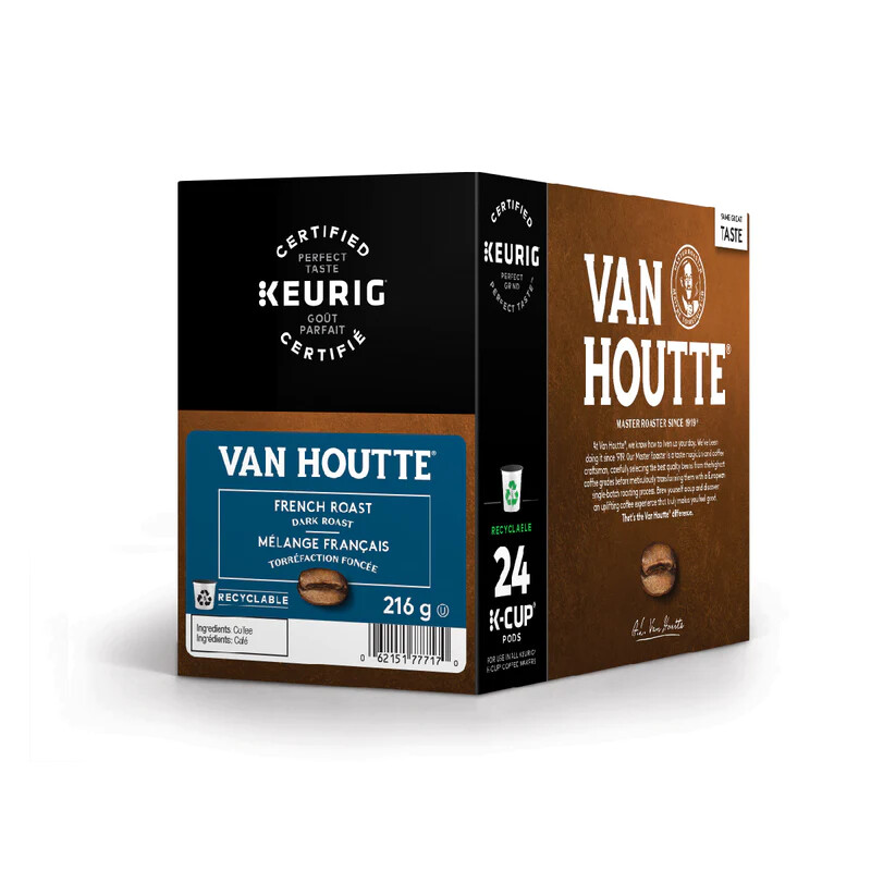 Van Houtte French Roast Coffee 24 to 144 Keurig K cups Pick Any Size FREE SHIP
