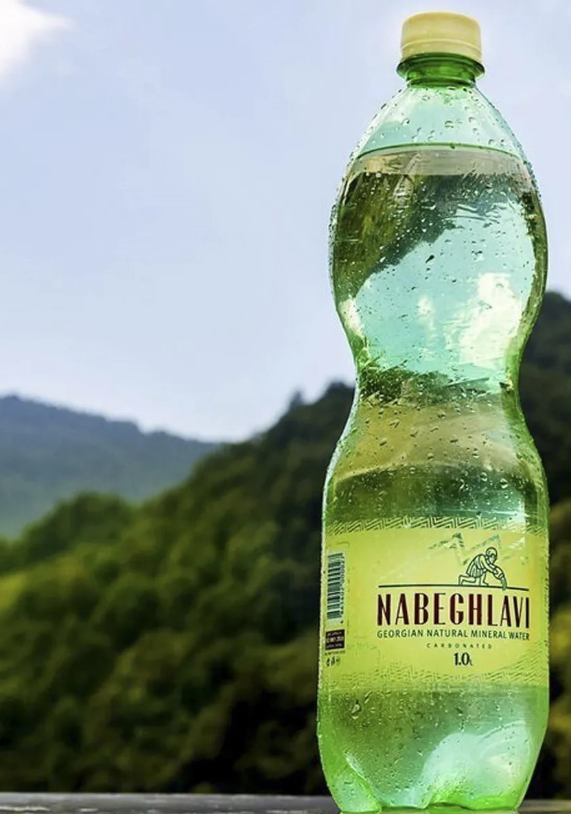 Nabeghlavi Georgian Mineral Water – 1L x 6 Bottles (Pack) – Natural Sparkling