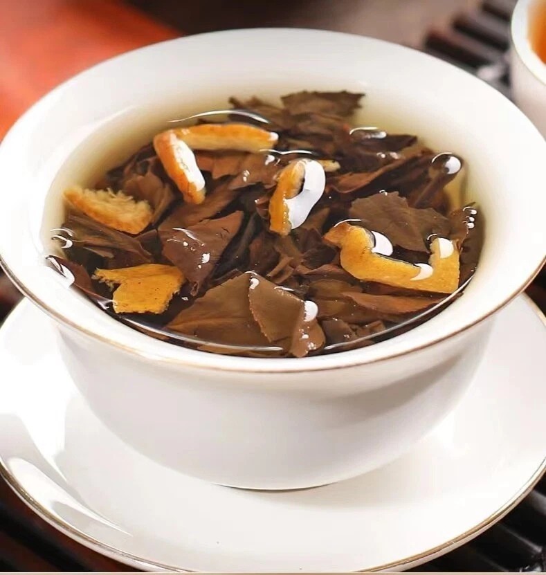 1000g White Tea Stuffed Tangerine Orange XinHui Chenpi Aged Shou Mei white tea