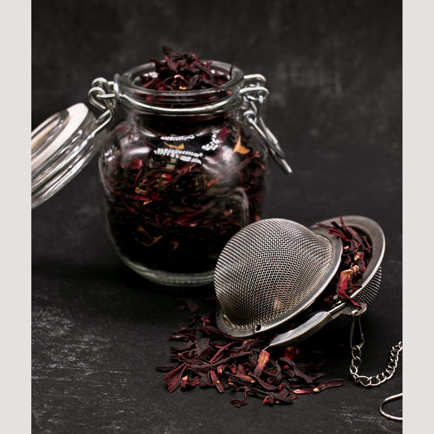 Naturals, Hibiscus Flowers 1LB (16 Oz) Hibiscus Tea Cut & Sifted Flowers, Flor D
