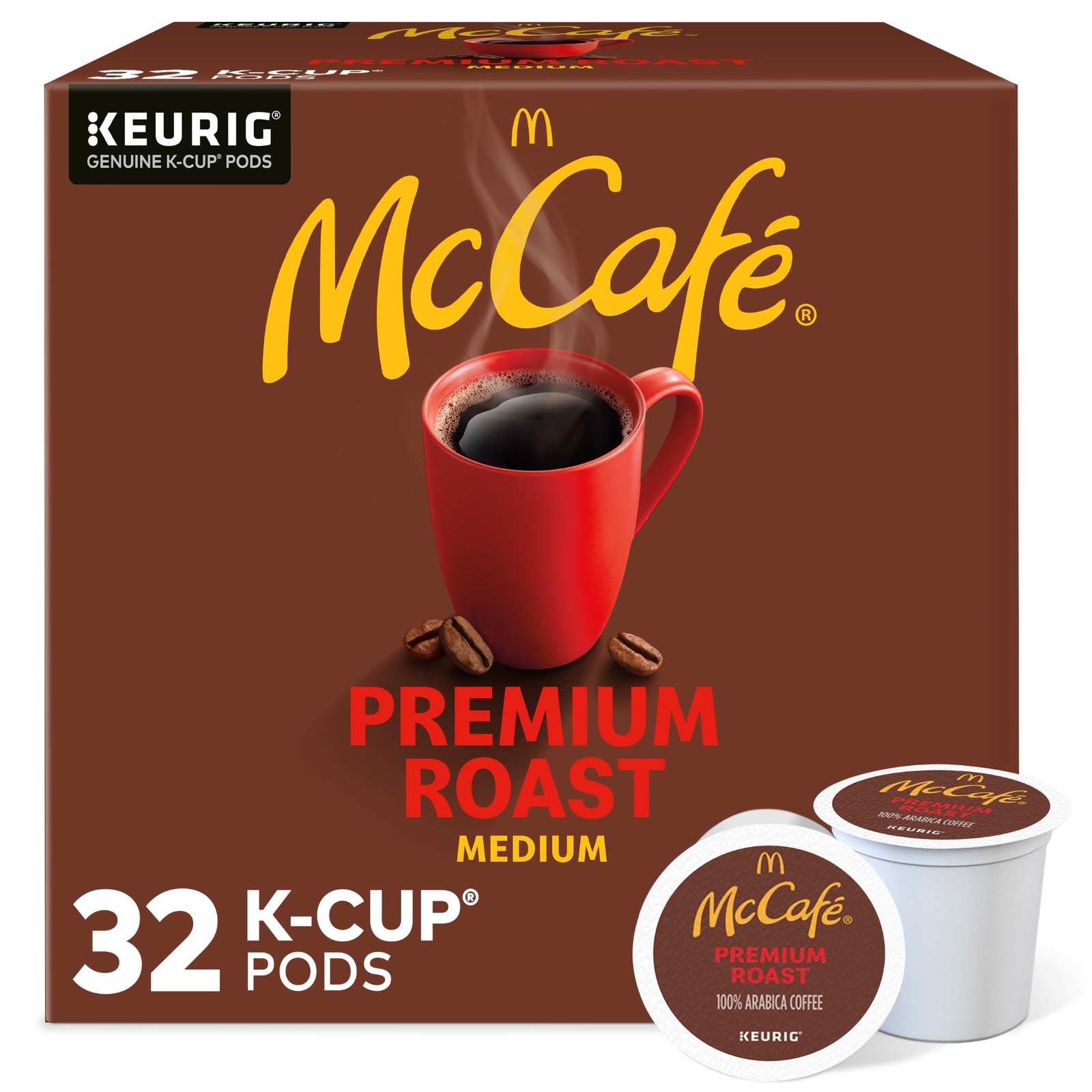 McCafe, Premium Roast Coffee, Keurig Single Serve K-Cup Pods, 32 Count