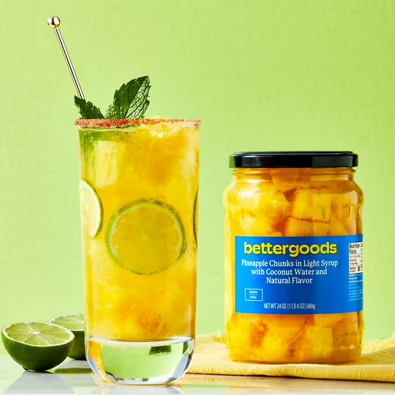 bettergoods Pineapple Chunks in Light Syrup with Coconut Water and Natural Flavo