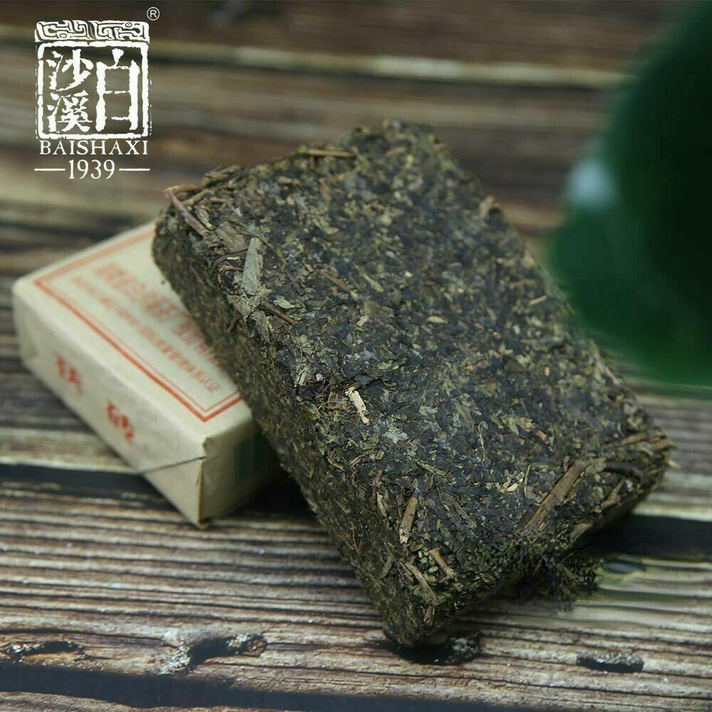Anhua Baishaxi Dark Tea Golden Flower Original Fu Brick Tea 300g