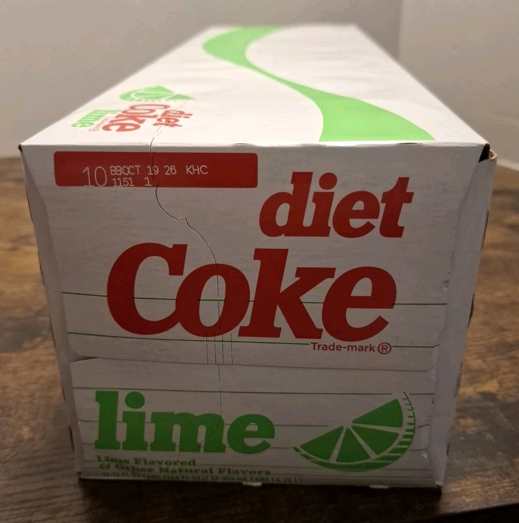 NEW Diet Coke Lime RETRO Soda 12 Pack of 12 fl oz Cans *Limited Edition*