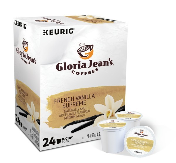 Gloria Jean’s French Vanilla Supreme, Keurig Single Serve K-Cup Pods, 24 Count