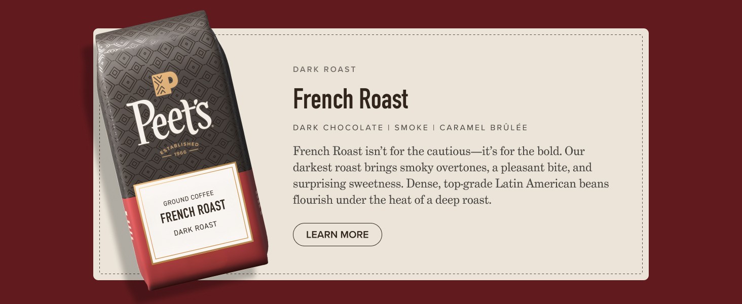 USDA Organic Dark Roast Ground Coffee, 100% Arabica Coffee – French Roast 18
