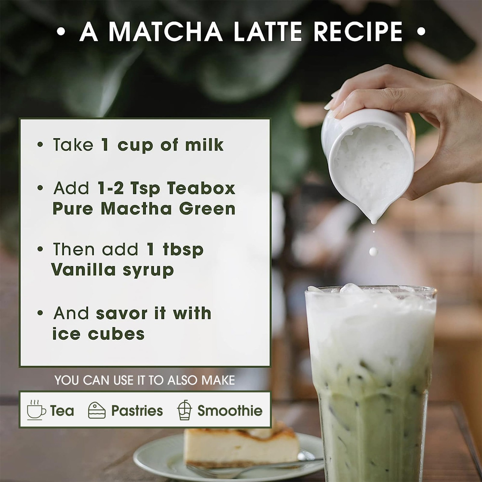 Teabox Matcha Green Tea Powder | 100% 25 Grams (Pack of 1), 25