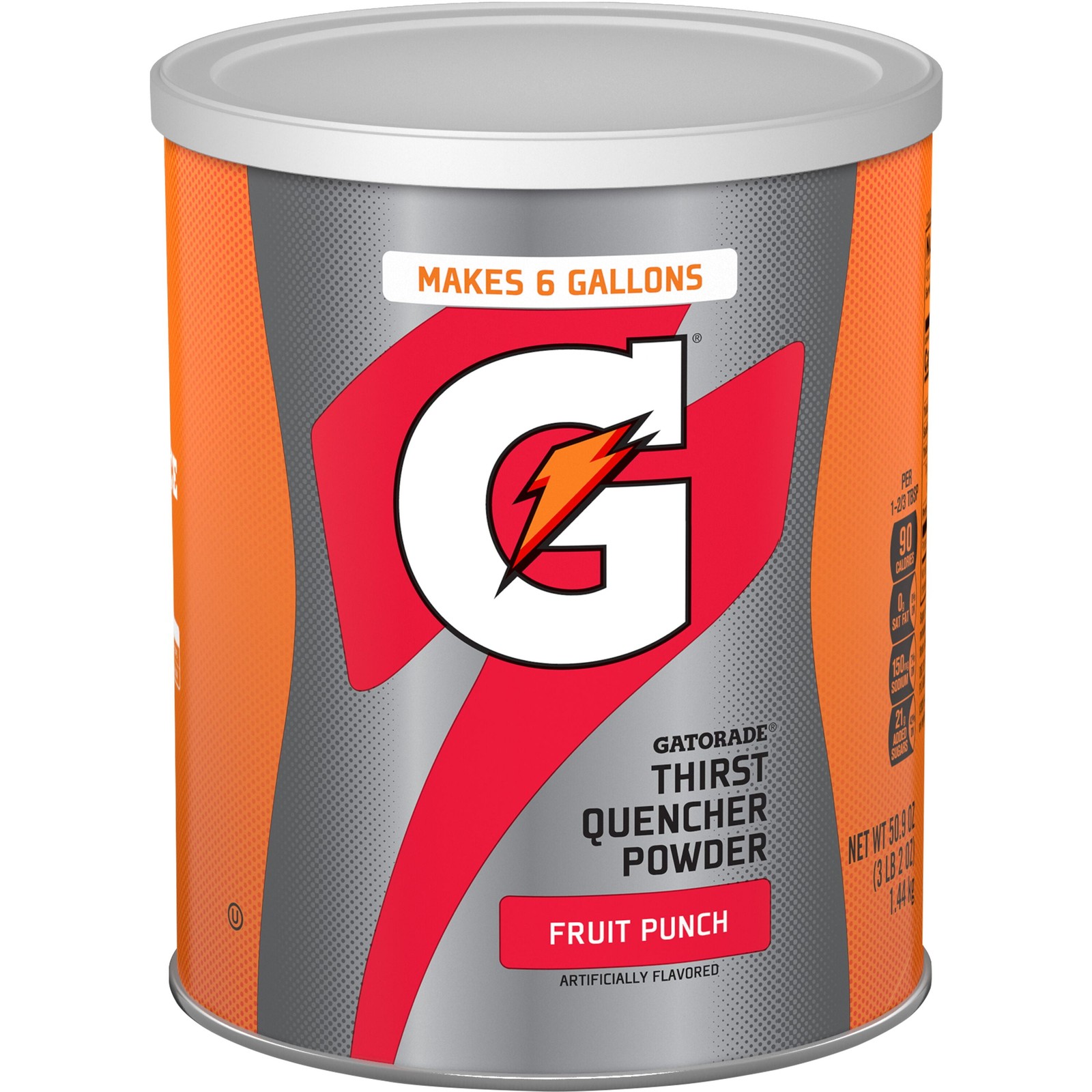 Gatorade Thirst Quencher Fruit Punch Sports Drink Mix Powder, 51 oz Canister