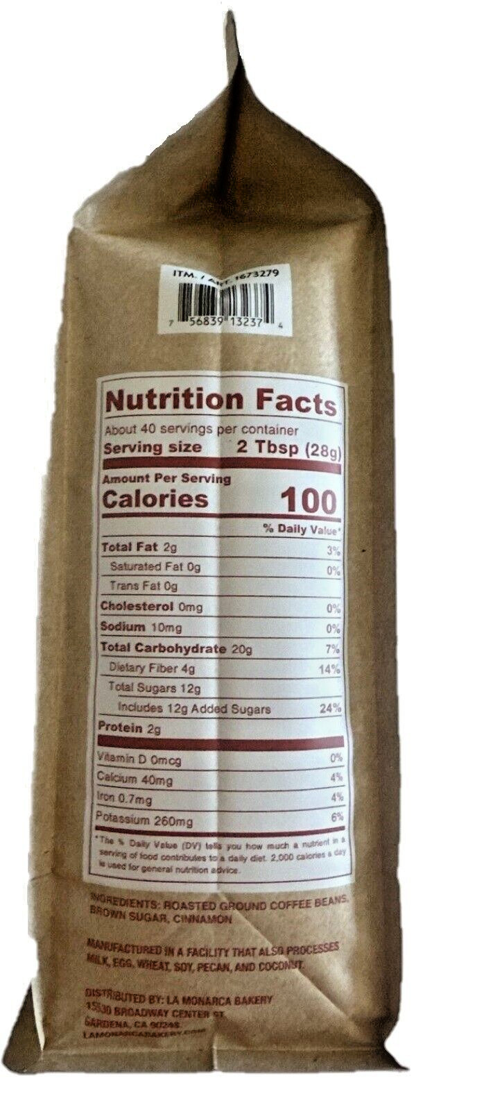 2-PACK CAFE De OLLA Coffee. Cinnamon & Brown Sugar 40oz (2.5 Lb) Each Bag