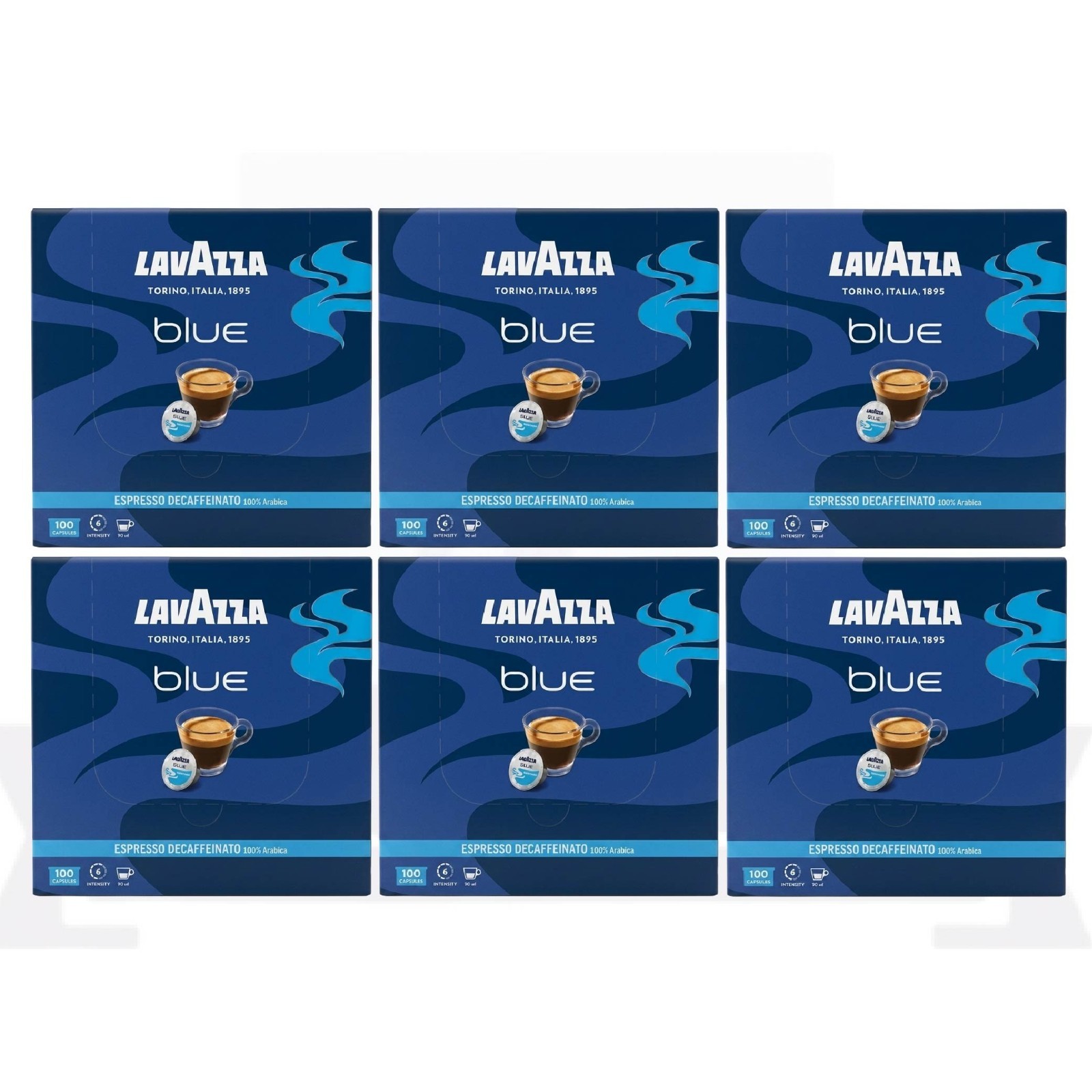 Lavazza BLUE Capsules Espresso Decafeinated Coffee Blend Medium Roast (PACK 600)