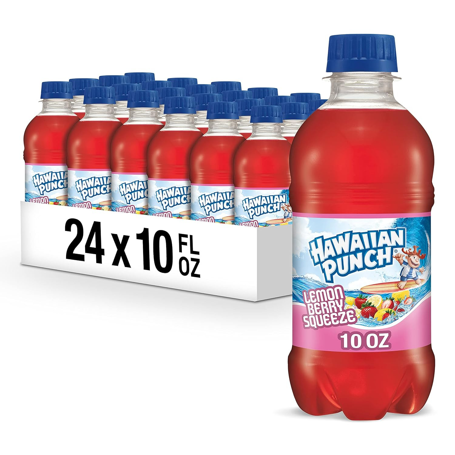 Hawaiian Fruit Juice Drink, 10oz Bottles, 24 Count, Ready-to-Drink, Vitamin C