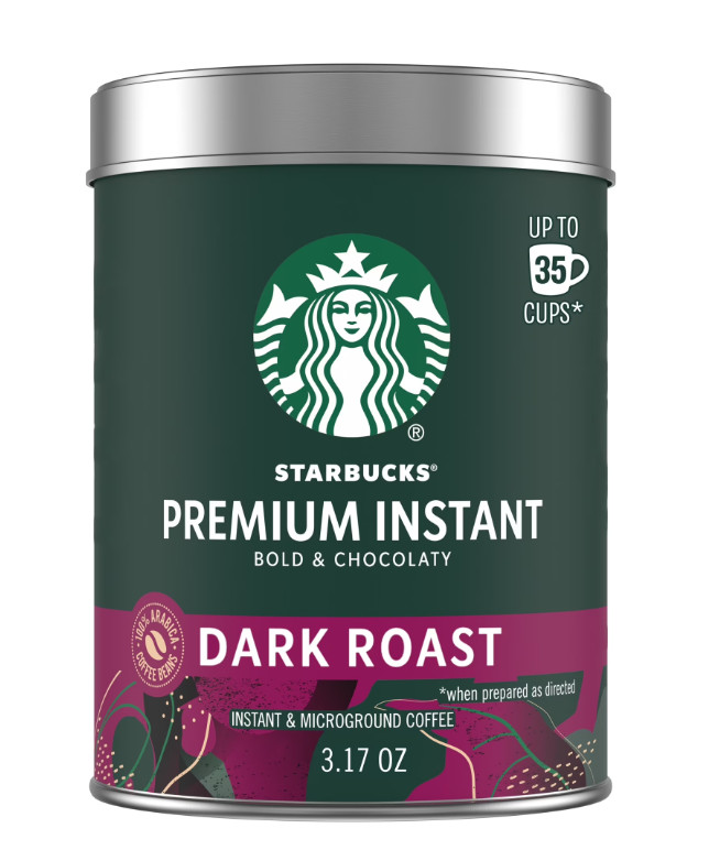 (2 Pack) Starbucks Premium Instant Coffee, Dark Roast, 100% Arabica, 3.17 Oz Ea