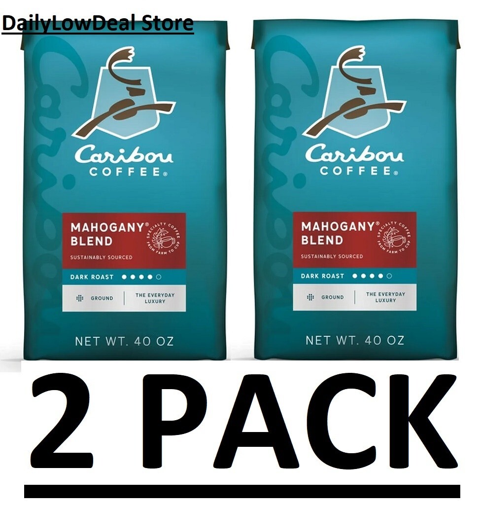 Caribou Ground Coffee, Mahogany 40 oz (TOTAL 80 oz) [free shipping]