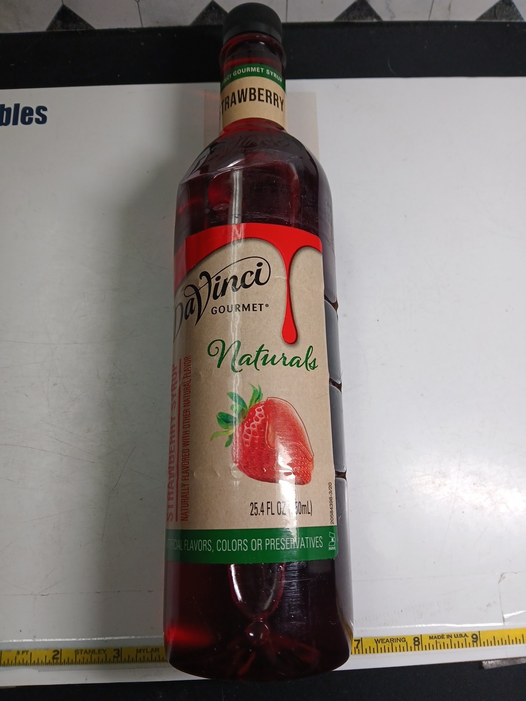 Da Vinci Gourmet Strawberry Sugar Free Syrup 750ml, Keto, Low Carb, Vegan 6/2026