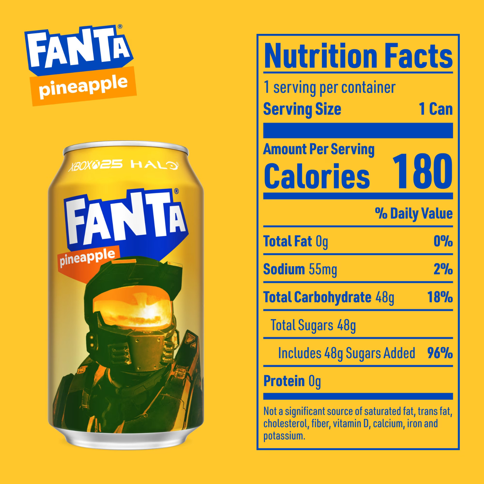 Fanta Pineapple Soda Pop Fridge Pack, 12 fl oz, 12 Pack Cans