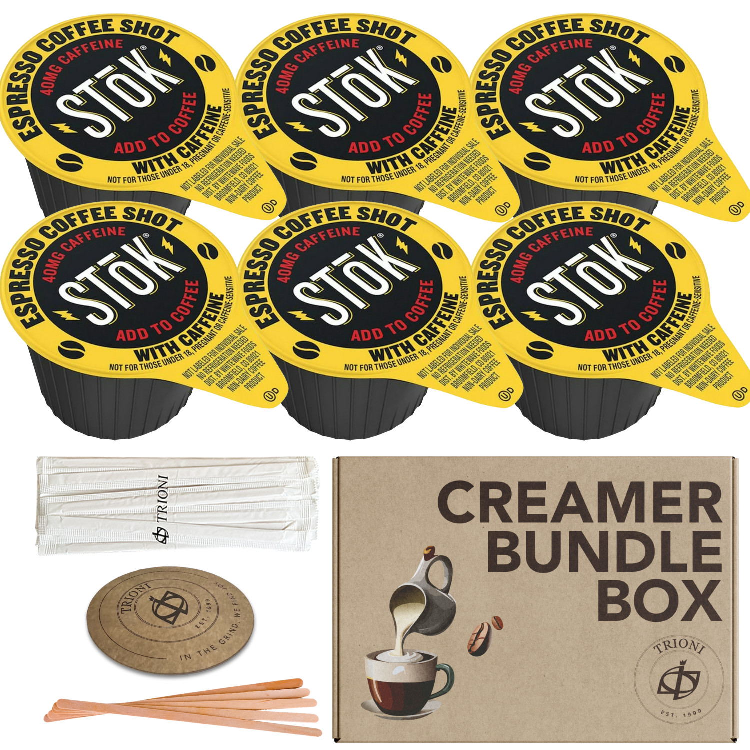 Custom Mix & Match Coffee Mate Creamer Singles & Stok Espresso Shots (10ct each)