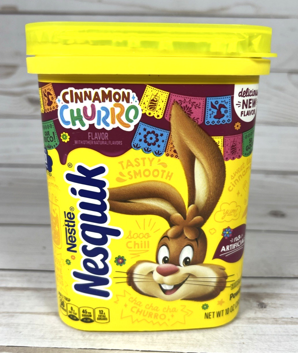 Nestle Nesquik Powder CINNAMON CHURRO Drink Mix 10oz 6/2026
