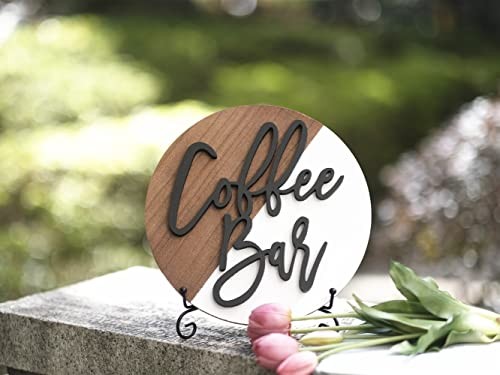 Lavender Inspired 10” Coffee Bar Sign Round-Modern Farmhouse Coffee Bar