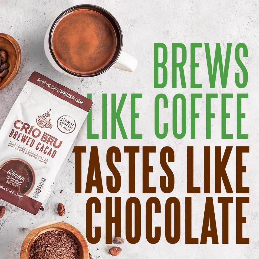 Crio Bru Double Chocolate Light Roast 1.5 lb – Coffee Alternative Natural Drink