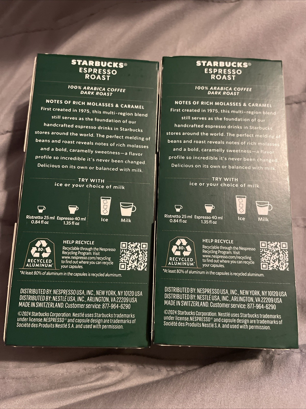 Starbucks Nespresso Original Line Espresso Dark Roast Capsules – 20 Count Coffee