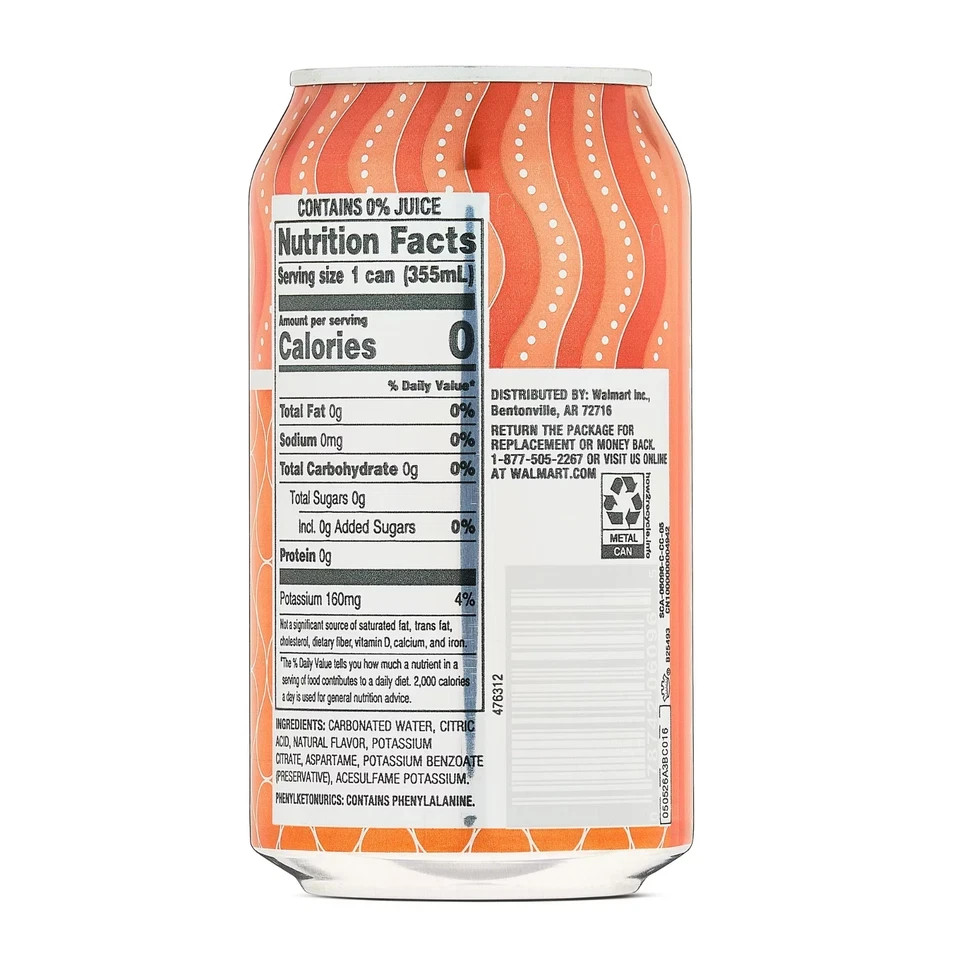 Clear American Golden Peach Water Sparkling Water (12 Fl Oz 12 Pack)