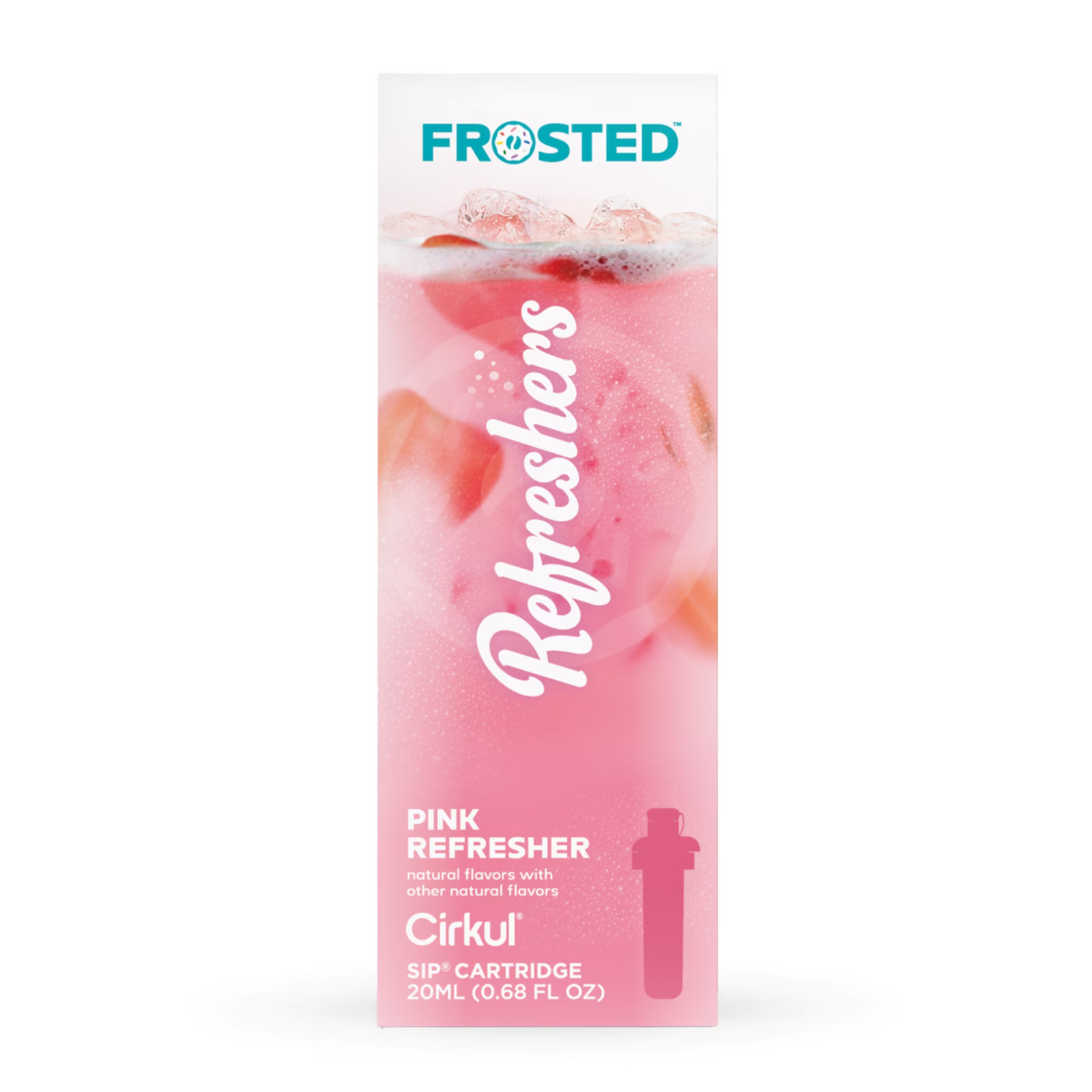 (2 pack) Cirkul Frosted Refreshers Pink Refresher Flavor Cartridge, Drink Mix, 1