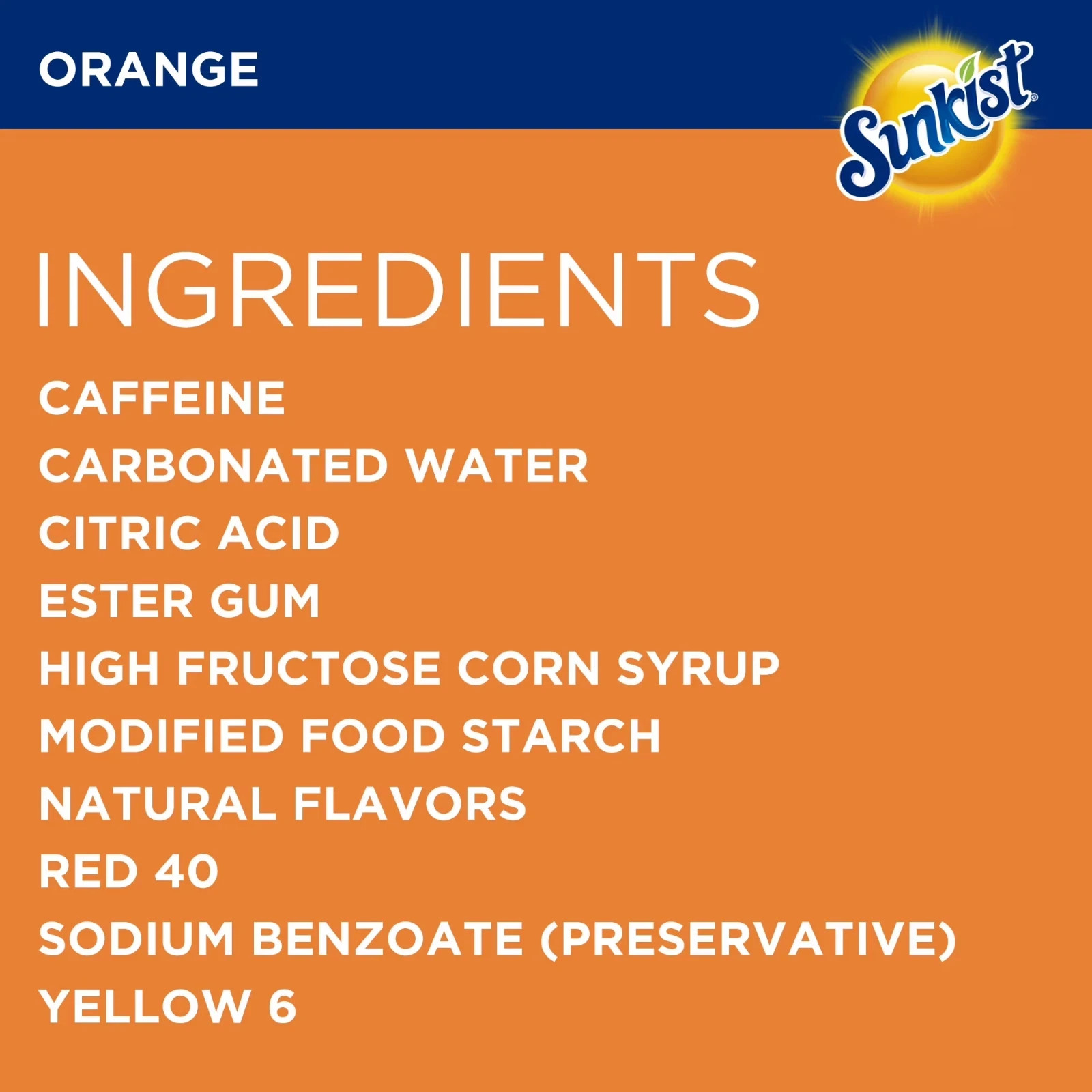 Sunkist Orange Soda Pop, 12 fl oz, 12 Pack Cans Free Shipping