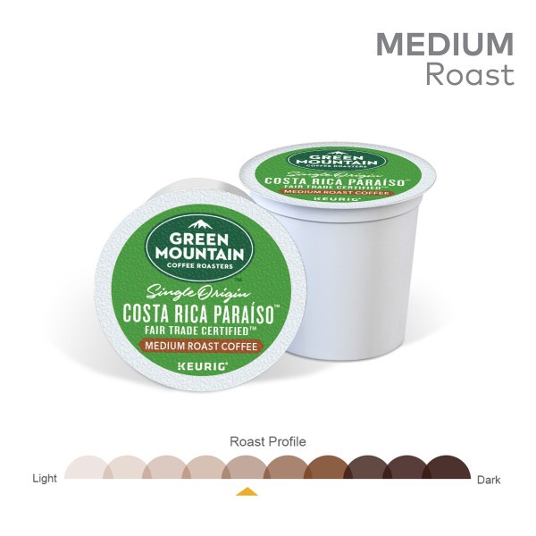 Costa Rica Paraiso Coffee, Keurig K-Cups, Medium Roast, 96 count