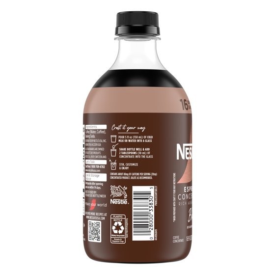 NESCAFÉ Espresso Concentrate Black Coffee Concentrate Instant Espresso 16 Shots