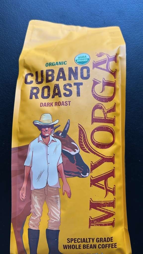 Mayorga Café, USDA Organic, Dark Roast Whole Bean Coffee, 2lb, 2-pk