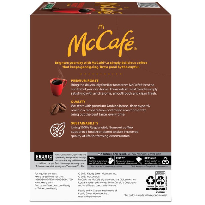 McCafe Premium Roast Coffee K-Cup Coffee Pods, Medium Roast, 48 Count