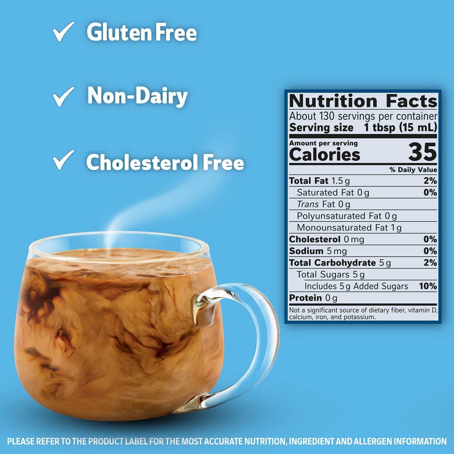 Nestle Coffee mate Liquid Non-Dairy Refrigerated Coffee Creamer, French Vanilla.
