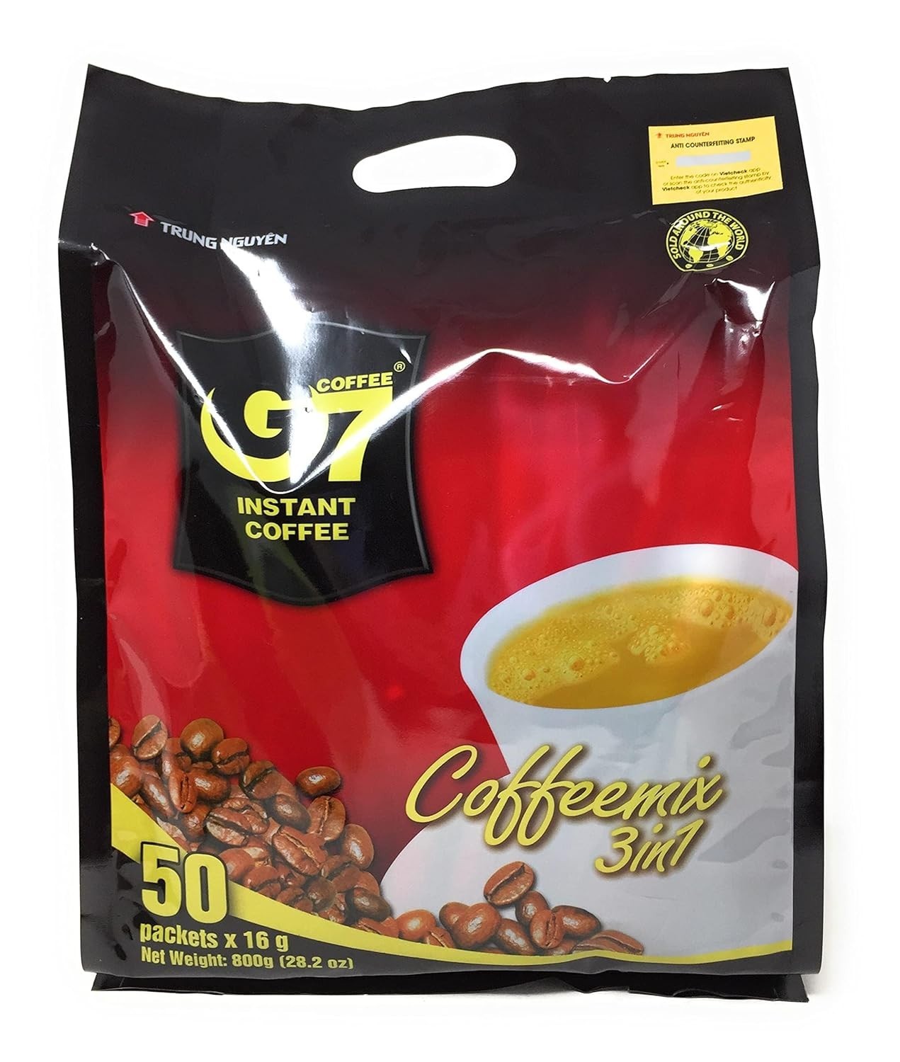G7 Instant Coffee 3-in-1 Pack – Enjoy Rich Flavors Anytime (50 Sachets)
