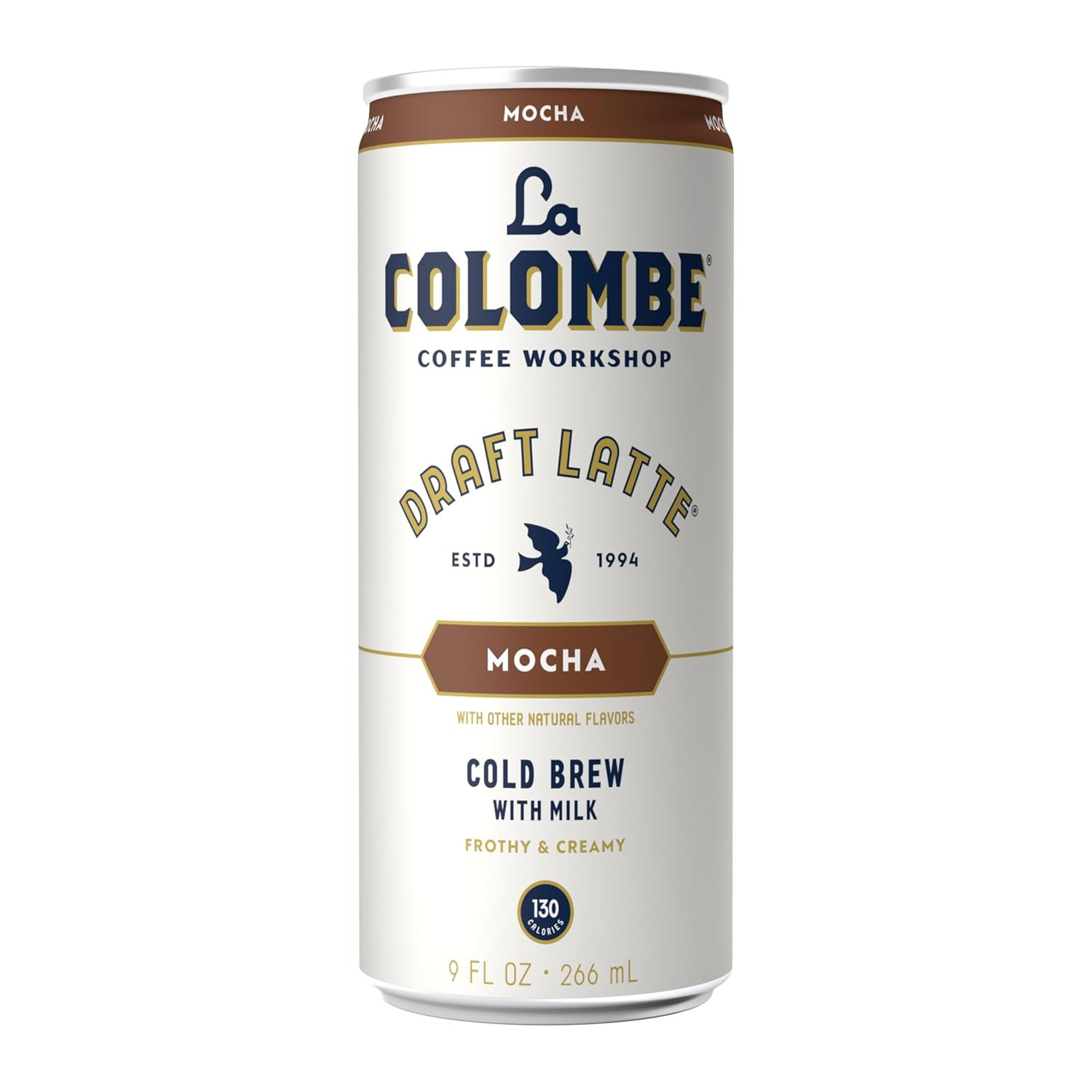 Mocha Draft Latte Ready To Drink Cold Brew Coffee 9oz Cans 4 Pack