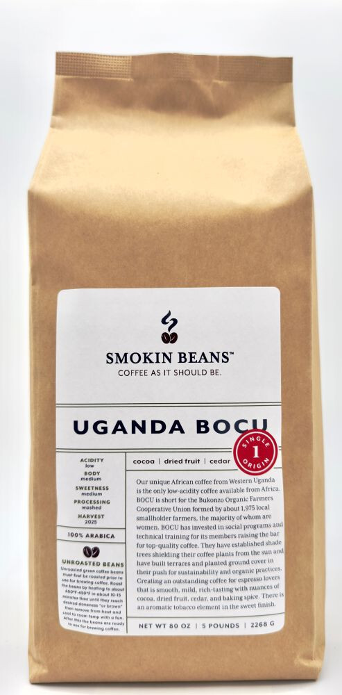 2lb/40lb – Uganda AA – Specialty Grade – Premium Unroasted Green Coffee Beans
