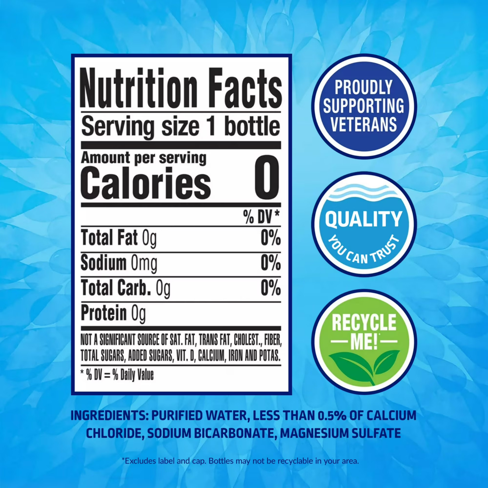 Pure Life Purified Water Plastic Bottles (35 pack 16.9 fl oz )@@
