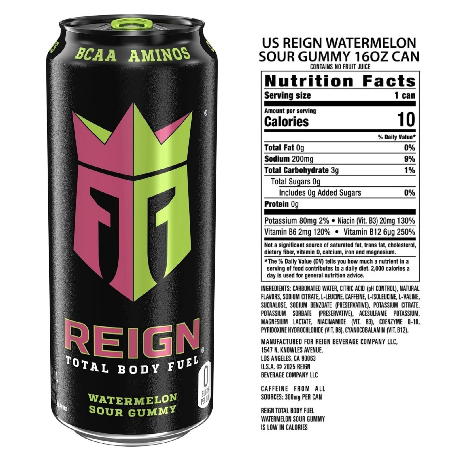 Reign Energy Drink 6 Flavor Variety Pack – 6 Can Sampler or 12 Can Mixed Pack