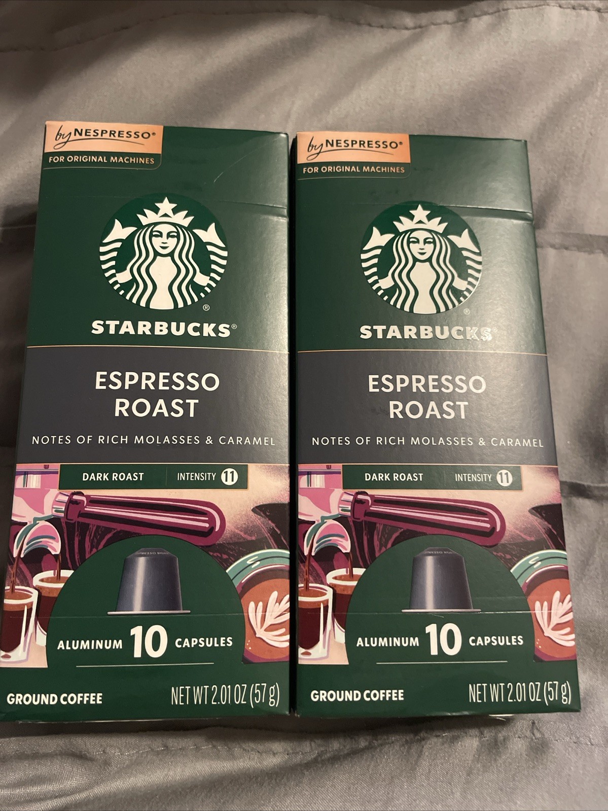 Starbucks Nespresso Original Line Espresso Dark Roast Capsules – 20 Count Coffee