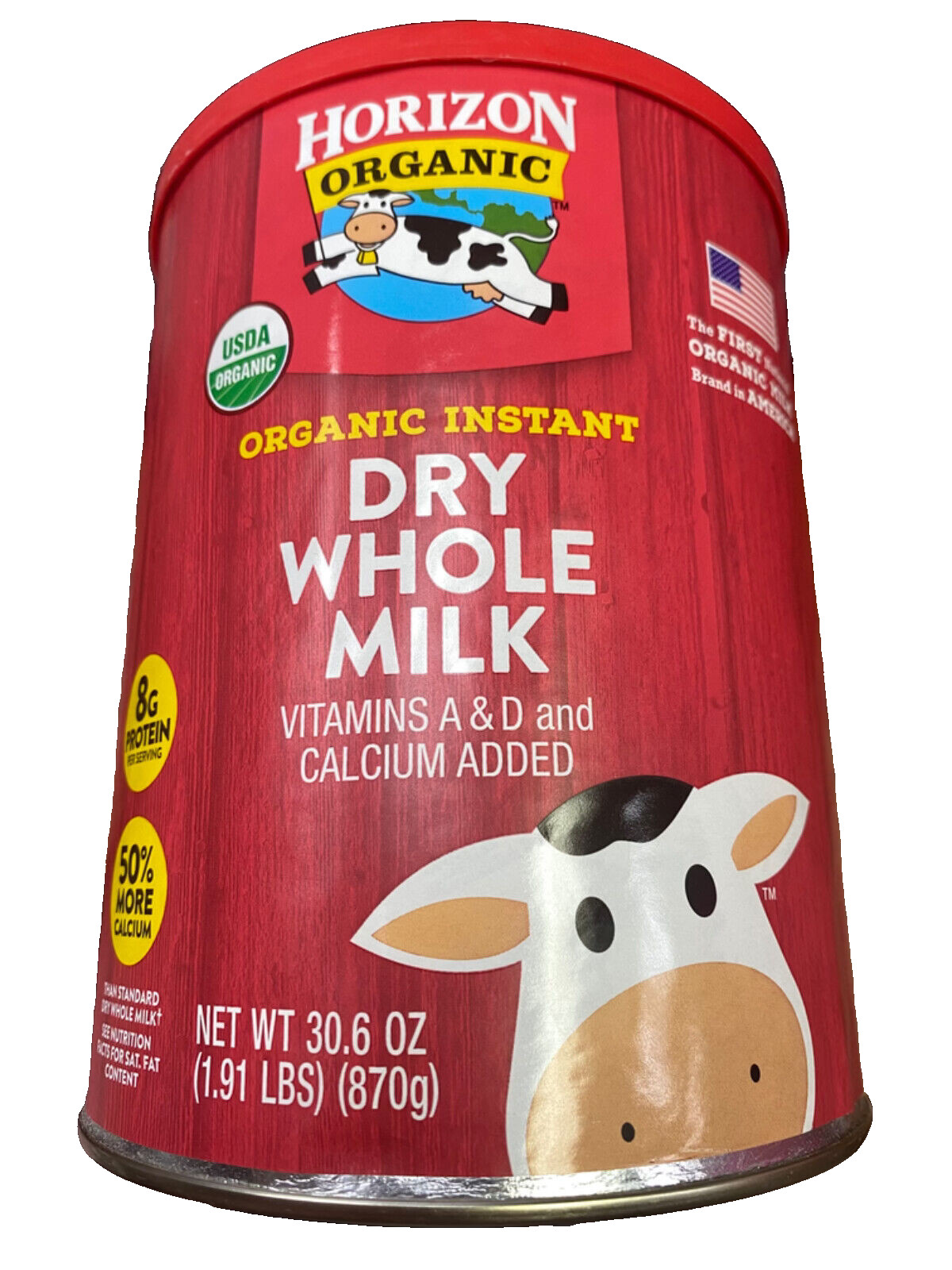 Horizon Powder Organic Instant Dry Whole Milk 30.6 oz 10/2028