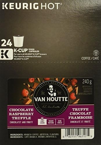 Van Houtte, Raspberry Chocolate Truffle, Single-Serve Keurig K-Cup Pods, Ligh…