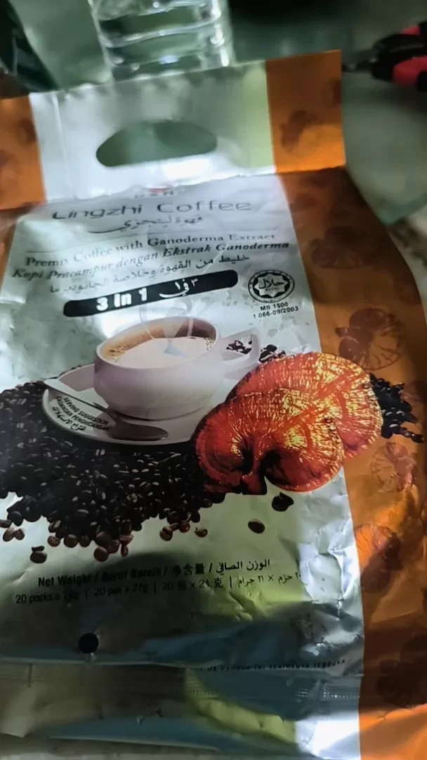 DXN 3 in 1 Lingzhi Coffee – 20 Sachets/Pack , Smooth & Convenient-2/4/6/10 packs