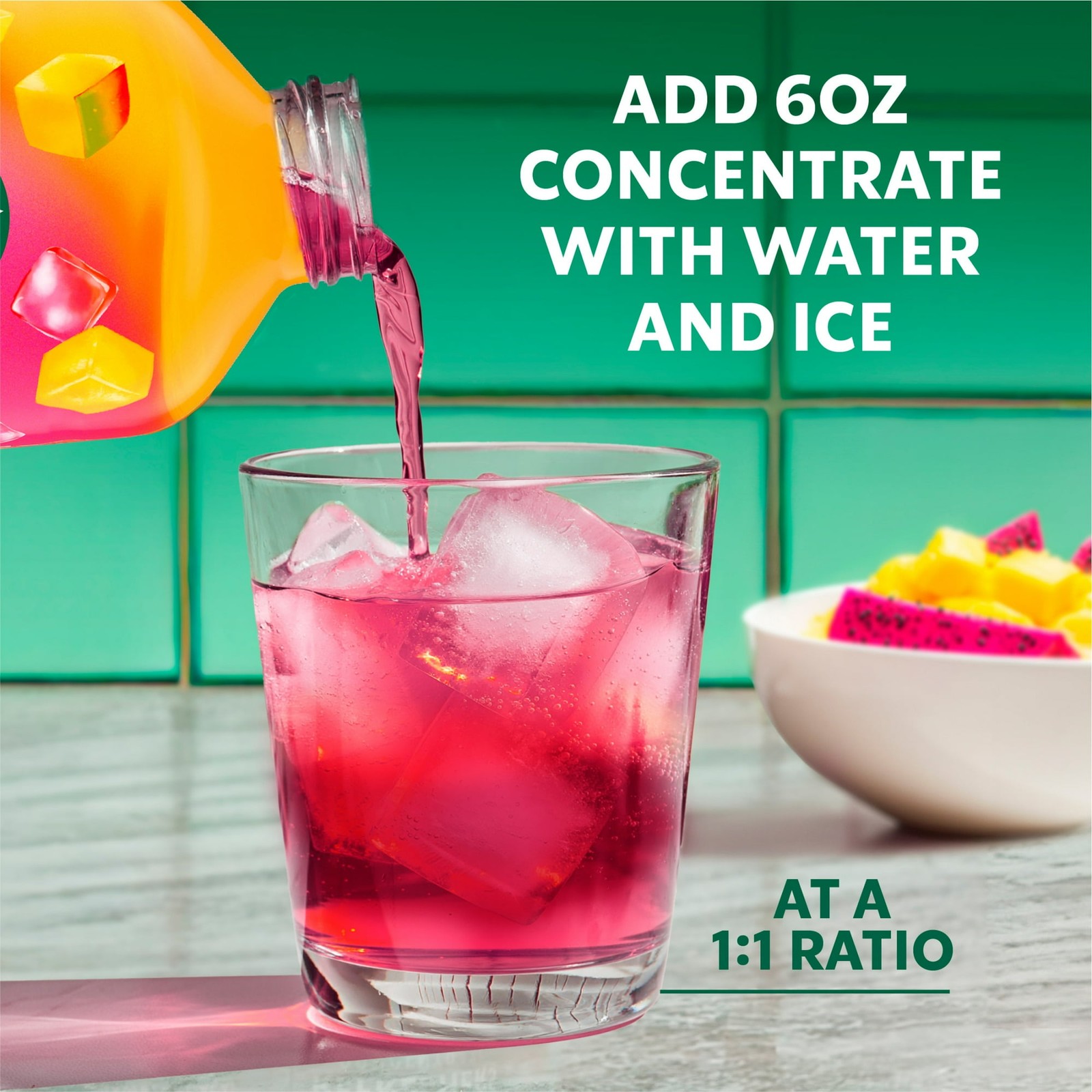 Starbucks Refreshers Concentrate Mango Dragonfruit,Refreshing Drink,32 fl oz.