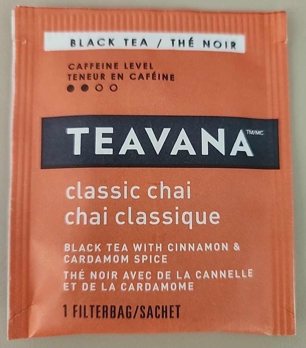 Starbucks Teavana Tea Sachets Classic Chai, Pack Of 144 Sachets BB Date:7/30/25